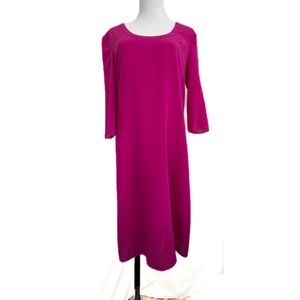 Ports 1961 Pink Silk Chiffon Dress Size 0